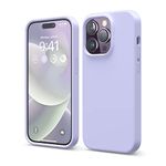 elago Compatible with iPhone 14 Pro Case, Liquid Silicone Case, Full Body Protective Cover, Shockproof, Slim Phone Case, Anti-Scratch Soft Microfiber Lining, 6.1 inch (Purple)