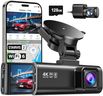 REDTIGER 4K Dash Cam Front Rear, STARVIS 2 Sensor, 128GB Card Included, 5.8GHz WiFi-20MB/s Fast Download, Dash Camera for Cars with GPS, WDR Night Vision, 170°Wide Angle, 24H Parking Mode(F7NP)