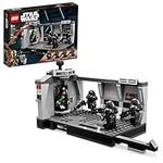 LEGO Star Wars Dark Trooper Attack Set, Mandalorian Building Toy 75324, with Revolving Elevator, Luke Skywalker Minifigure and Lightsaber, Pretend Play Star Wars Building Set for Kids Age 8+ Years Old