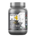 MuscleBlaze Biozyme Iso-Zero, Low Carb Whey Protein Isolate Powder, 27g Isolate Whey Per Scoop (Ice Cream Chocolate, 1kg / 2.2lbs) | USA Patent-Published Enhanced Absorption Formula (EAF)