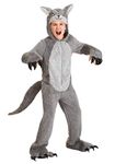 Grey Wolf Costume for Kids | Child Jumpsuit Halloween Outfit X-Small