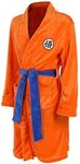 Anime Robe Bathrobe Dragon z Anime Pajamas Onesie for Mens One-Piece Costume Men Bath Robe Long Bathrobes Cosplay, Orange, Large-X-Large