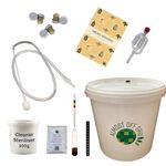 Almost Off Grid Premium Mead Kit with Mead Making Journal and Recipes Complete Starter Kit, Makes 6 Bottles 4.5L Homebrew Set