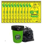 G 1 Garbage Bags | Trash Bags | Large | Black | 25 X 30 Inch | 10 Packs of 14 Bags | 140 Pieces