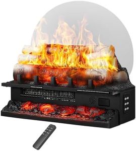 Havato Log Set Electric Fireplace Heater, 21" Vintage Design Portable Freestanding Fireplace,Realistic Flames,Overheated Protection,for Home and Office