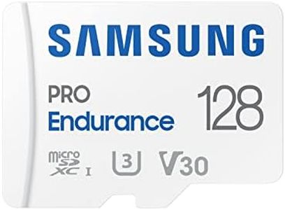 Samsung PRO Endurance 128GB microSDXC UHS-I U3 100MB/s Video Monitoring Memory Card with Adapter (MB-MJ128KA)