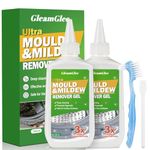 Mould Remover Gel, Powerful Mould Mildew Remover for Washing Machine, Top Load, Front Load, Tub Seal, Grout, Bathroom, Shower, Tiles, Refrigerator Strips, Kitchen Cleaner - (2Pack)