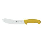 ZWILLING Twin Master 8" Butcher Knife | 57 Rockwell Hardness | Ergonomic Non-Slip Synthetic Resin Yellow Handles with Enclosed Tang | Made in Spain