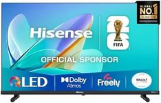 Hisense 32" 32E5QTUK QLED FHD Smart TV - Quantum Dot Colour, Full HD, Dolby Atmos, Sports Mode, Games Mode, Dual Position Stand with Freely, Disney +, YouTube, Netflix