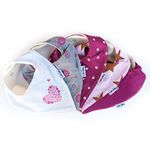 Baby Bibs Waterproof With Snaps For Girls & Boys 5 Packs