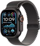 Apple Watch Ultra 2 [GPS + Cellular 49mm] Smartwatch, Sport Watch with Black Titanium Case with Black Titanium Milanese Loop - Medium. Fitness Tracker, Precision GPS, Action Button, Carbon Neutral