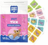NATPAT Outdoor Pet Patches for Dogs & Cats | Plant Based Essential Oils | Safe for Pets | Non-Toxic, Easy to Apply - 48 Patches - Locket Sold Separately
