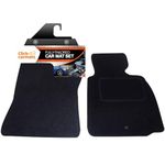 Fully Tailored Deluxe Car Mats to fit BMW Z4 E85 Auto Models 2003-2008 - 2 Piece - Black Carpet - Black Trim - Heavy Duty Heel Pad - 20-2471