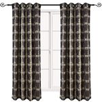 "Set of 2 Panels 104"Wx96"L -Royal Tradition -Chocolate- Abstract Jacquard Studio Curtain, 52-Inch by 96-Inch each Panel. Package contains set of 2 panels 96 inch long"