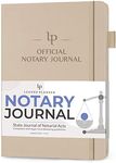 Legend Notary Journal – Hardcover Notary Log Book with Pre-Printed Entries – Notary Public Journal of Notarial Acts – Notary Supplies – 250 Entries, Numbered Pages, 7"x10" (Seashell)