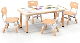 KOTEK Kids Table and Chair Set of 4