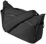 ALPAKA Flight Satchel 11L Messenger Crossbody Bag for Men and Women, Commuting, Business Travel, Daily Carry, Fits 12.9 Inch Tablet, Weatherproof Axoflux 210D Ripstop Nylon, Black