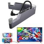 TV Docking Station for Nintendo Switch/OLED,[Aluminum] Pawinner Switch Dock Support 4K HD Screen Projection, Foldable Portable Charging Dock Stand Replacement for Official Switch Base