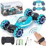 Remote Control Cars for Kids Adults,Gesture Sensor Drift RC Stunt Car,Ltteaoy Double Sided Rotating 4WD High Speed Off-Road Vehicle Toys 360° Rotation with Lights and Music,Gifts for Boys Girls Age 6+