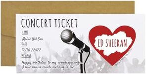 CJ&M Concert/Festival Scratch Card | Surprise Music Ticket | Personalisable - Concert, Festival, Gig | Birthday, Christmas