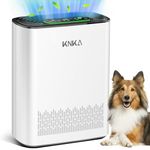 KNKA Air Purifiers for Home Large Room Bedroom Up to 1076 Ft², Washable Filters, Air Quality Monitor, Turbo Mode, Auto & Sleep Modes, HEPA Air Cleaner for Smoke, Dust, Pet Hair, Pollen (APH3000)