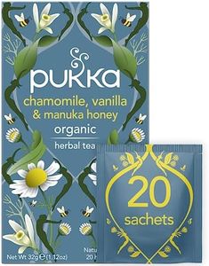 Pukka Chamomile, Vanilla & Manuka Herbal Tea Bags, 20 Count, 1.6 Grams
