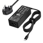 65W USB C Lenovo Laptop Charger, Compatible with Lenovo ThinkPad T14 T15 T480 T480s T490s T490 X390,ThinkPad X1 Carbon,Yoga C930 920,Lenovo Chromebook C330 S330 100e 300e 500e Type C Power Supply