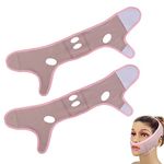 2pcs Beauty Face Sculpting Sleep Mask, V Line Lifting Mask Double Chin Reducer Face Chin Lift Mask V Line Shaping Face Masks Face Lifting Mask for Women