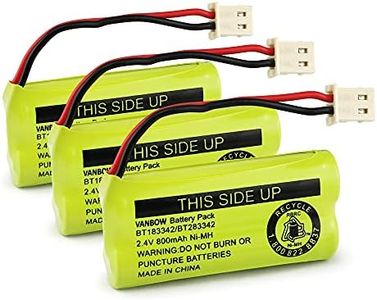 VANBOW BT162342 BT262342 BT183342 BT283342 2.4V 800mah Cordless Phone Batteries Compatible with VTech CS6114 CS6419 CS6719 AT&T EL5210 EL52300 EL52400 CL81101 CL80111 Handset Telephone (Pack 3)