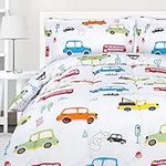 Utopia Bedding All Season Car Comforter Set with 2 Pillow Cases - 3 Piece Soft Brushed Microfiber Kids Bedding Set for Boys/Girls – Machine Washable (Twin/Twin XL)