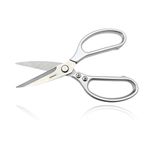 TONMA JP [Made in Japan] Kitchen Scissors All Purpose, Effortless Cutting, Quality Japanese Ergonomic Handle Heavy Duty Poultry Shears for Herbs, Chicken, Food, Office, Leather