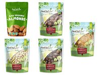 Organic Dried Nuts & Fruits in a Gift Box - A Variety Pack of Almonds, Cashews, Apricots, Dates, and Figs