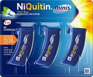 NiQuitin Minis Mint 4 mg Lozenges - Effective Smoking Craving Relief - Practical Pocket-Sized Container - Relieve Sudden Cravings - Reduce and Quit Smoking Aid, 60 Mini Lozenges