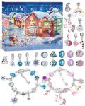 Girls Jewellery Advent Calendar 2024 Kids: Christmas Gifts Unicorn Gifts for Girls Toys Age 5+ Stocking Fillers Kids Jewellery Charm Bracelet Making Kits for Girls Craft Kits for Kids Advent Calendars