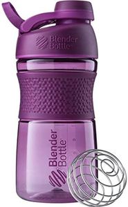 Blender Bottle C03249 SportMixer Twist Cap Tritan Grip Shaker Bottle, 20-Ounce, Plum