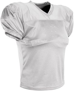 Champro Men's Preseason Practice Mesh Football Jersey, White, Large