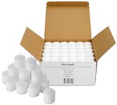 Bulk Pack of 72 White Votive Candles - Box of 72 Unscented Bulk Candles - 15 Hour Burn Time - for Weddings, Restaurants, Parties, Spa and Decorations.