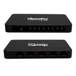 XtremPro 8-Port USB Powered 10/100Mbps Ethernet RJ45 Network Switch Hub - Black (61026)