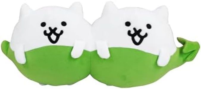 にゃんこ大戦争 PONOS Official The Battle Cats Plush - Bean Cats Plushie - 9 Inch Collectible Battle Cats Soft Stuffed Animal