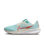 Nike Womens W Air Zoom Pegasus Running Shoes 40-Jade Ice/Picante Red-White-Sea Glass-Dv3854-300-4Uk