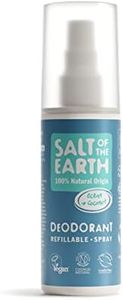 Salt of the Earth, Deodorante Spray Naturale, Oceano e Cocco - Vegano, Protezione a Lunga Durata, Ricaricabile, Approvato da Leaping Bunny, Made in the UK - 100 ml