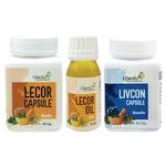 Lecor capsule, Livcon Capsule and Lecor Oil Combi Kit For Leucoderma, Vitiligo and White patches(3 Items in the set)