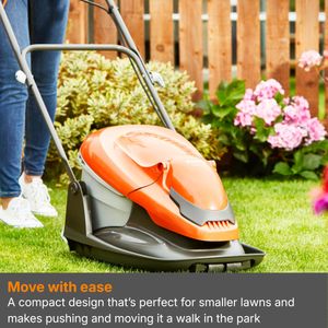 Flymo EasiGlide 360 Electric Lawn Mower – Compact Hover Design