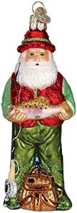 Old World Christmas Ornaments: Fisherman Collection Glass Blown Ornaments for Christmas Tree, Fly Fishing
