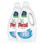 2 Pack of Persil Non Bio Tough On Stains, Gentle Next to Sensitive Skin Laundry Washing Liquid Detergent 100% Recyclable Bottle 92 Wash, 2.484L