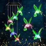 Solar Powered Hummingbird Wind Chimes for Garden and Balcony (1)