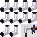 Tlswshsy 6 Pack Elbow Insulation Tubing - Elbow Water Pipe Insulation with Aluminum Foil - Heat Preservation Foam Tube for 3/4" Thick Outdoor Water Pipe Freeze Protection(6, 3/4 Inch)