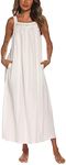 YOZLY Cotton Nightgowns for Women E