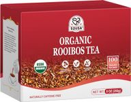 52USA Organic Rooibos Tea, 9oz (250g), 100 Tagless Tea Bag, Naturally Caffeine Free, USDA Organic