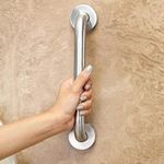 FORTUNE Stainless Steel Grab Bar for Bathroom & Bathtub Wall Mounted Safety Hand Support Rail Matt Finish - Balance Handle - Towel Bar - (8 Inch, Pack of 1)